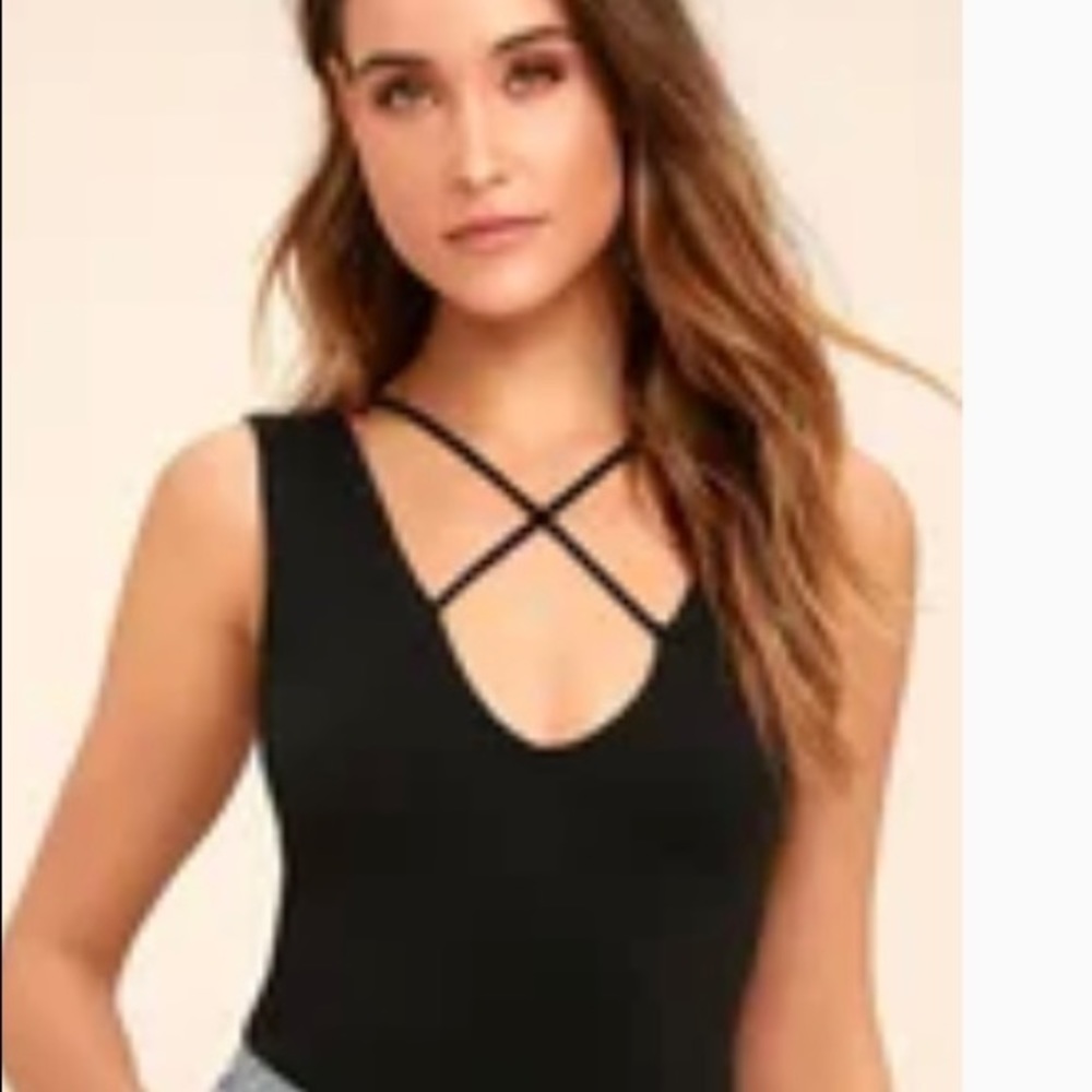 Lulus black medium body suit